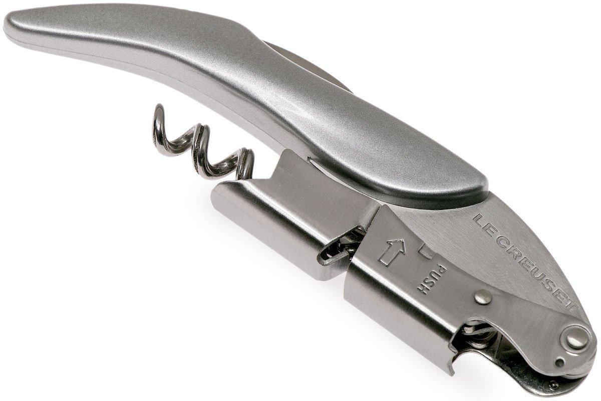 Le Creuset WT130 Waiters Friend corkscrew and bottle opener, grey