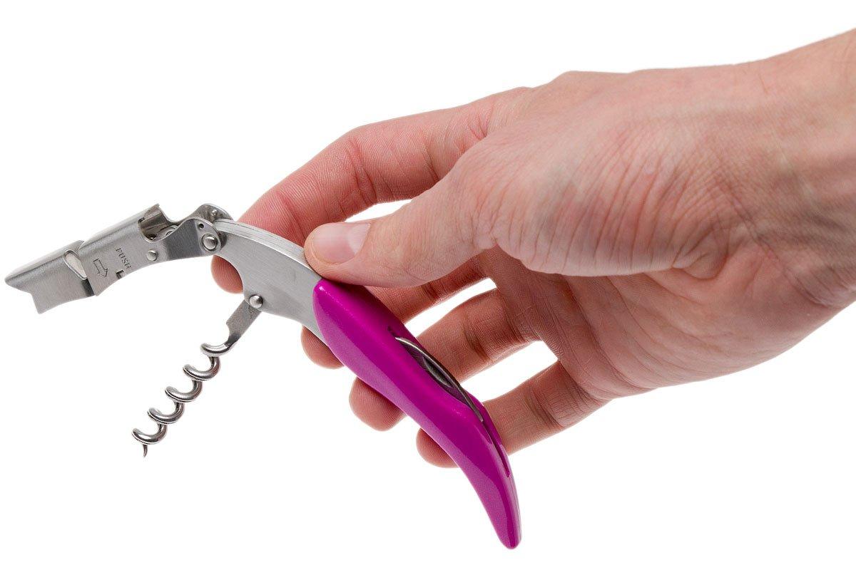 Le Creuset WT130 Waiters Friend corkscrew and bottle opener, purple
