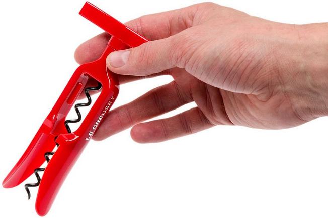 Image for Le Creuset GS-100 Corkscrew and foil cutter Cherry. Gift set, red