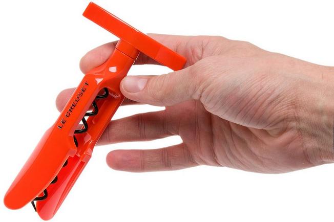 Image for Le Creuset GS-100 Corkscrew and foil cutter Flame. Gift set, orange