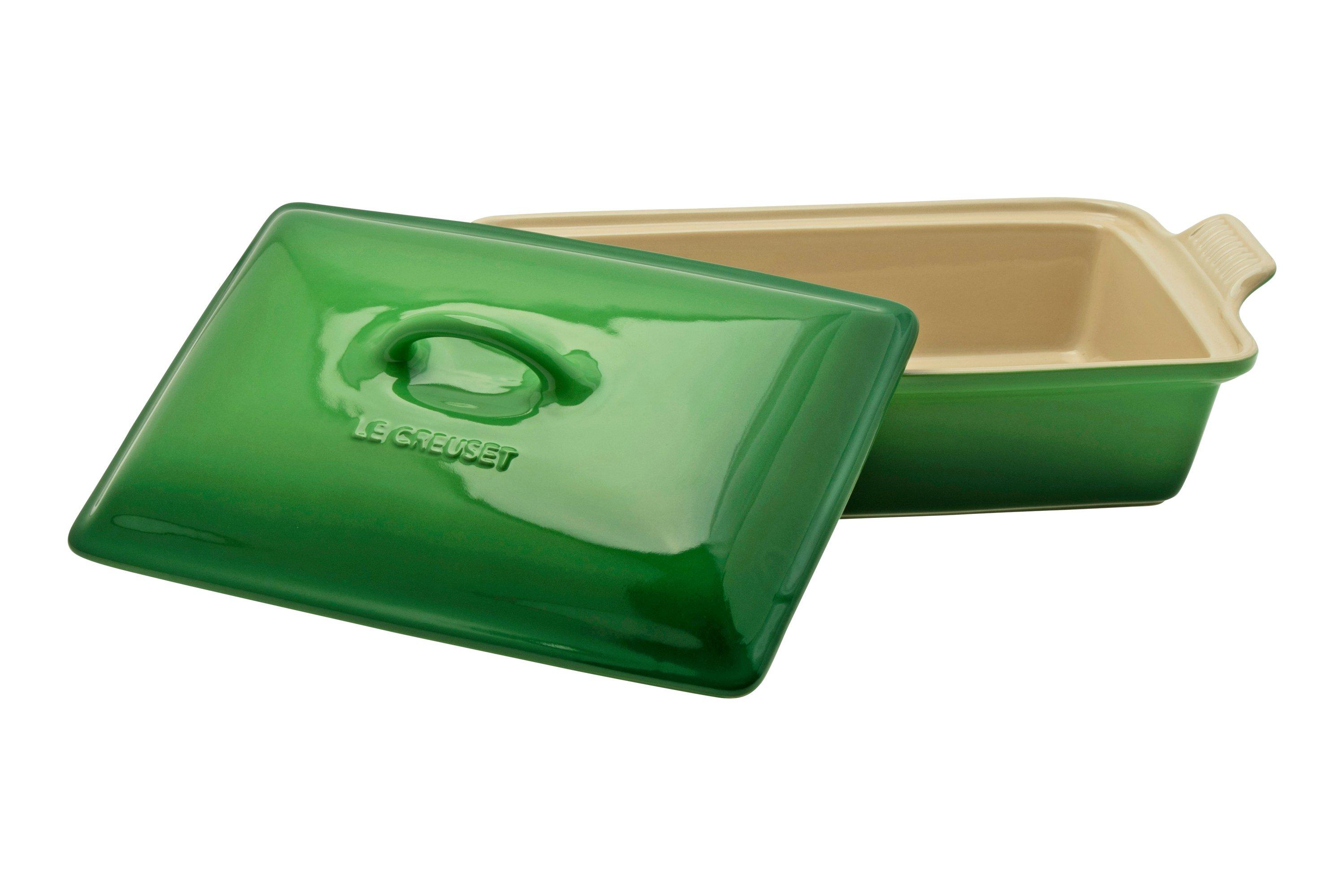 le-creuset-rectangular-oven-dish-with-lid-33-cm-green