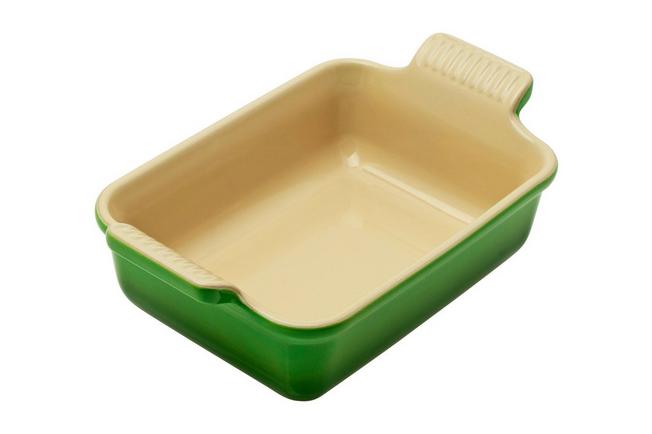 Le Creuset rectangular oven dish, 1.1 L, 19 cm, green