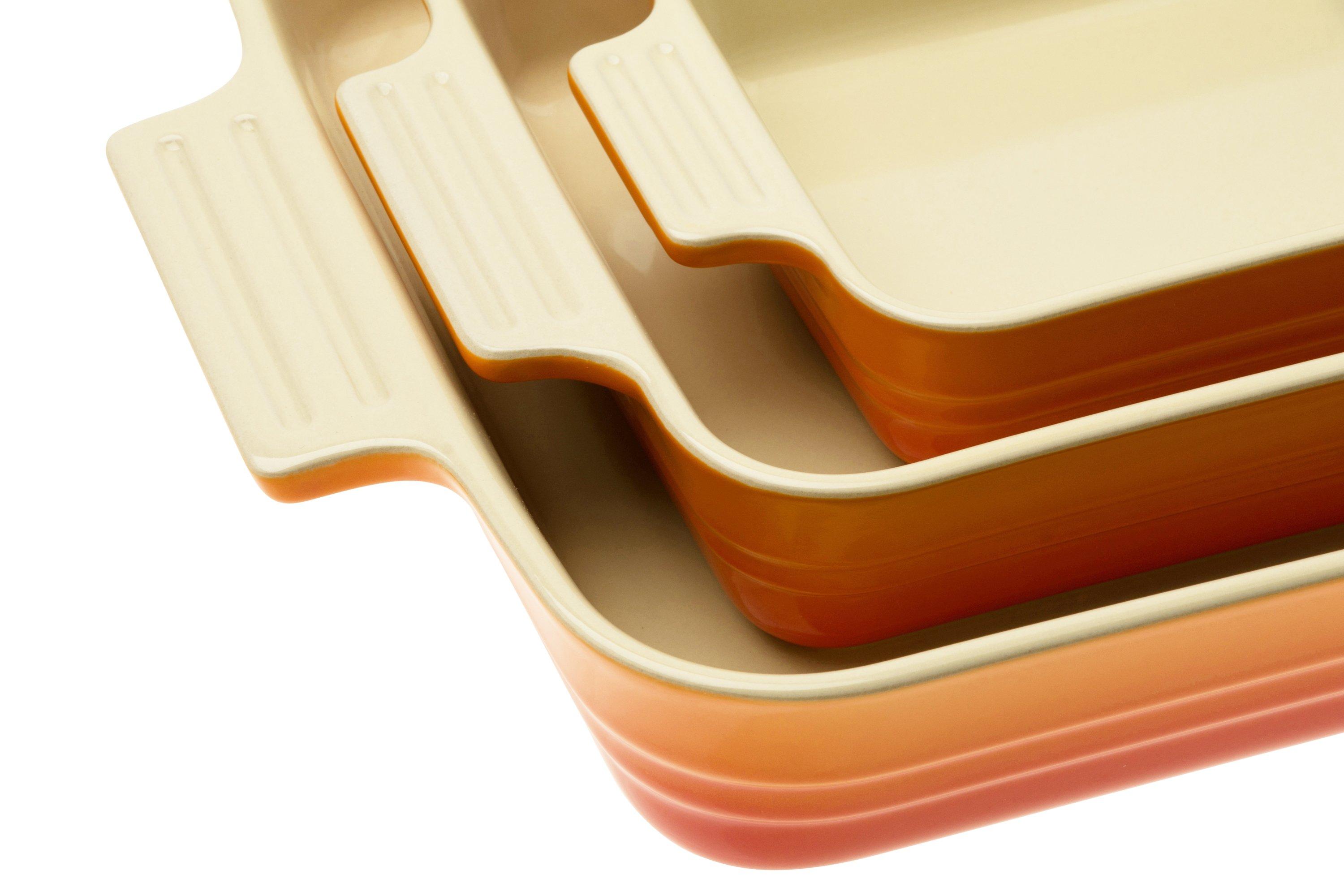 Le Creuset oven dishes 79161007160080 set of 3, rectangular