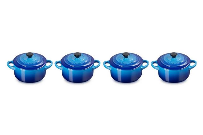 Image for Le Creuset Les Céramiques 79212102200100 mini-cocotte set, Azure 10 cm 0.25L