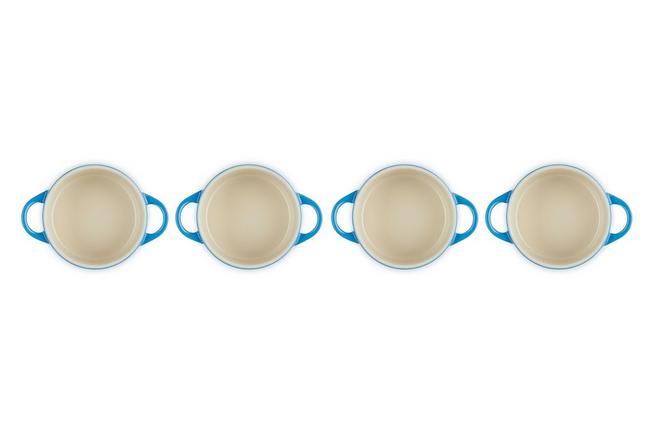 Image for Le Creuset Les Céramiques 79212102200100 mini-cocotte set, Azure 10 cm 0.25L