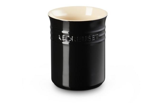 Afbeelding voor Le Creuset aardewerken spatelpot, zwart, 15 cm