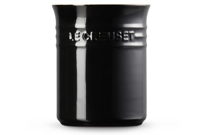 Afbeelding voor Le Creuset aardewerken spatelpot, zwart, 15 cm