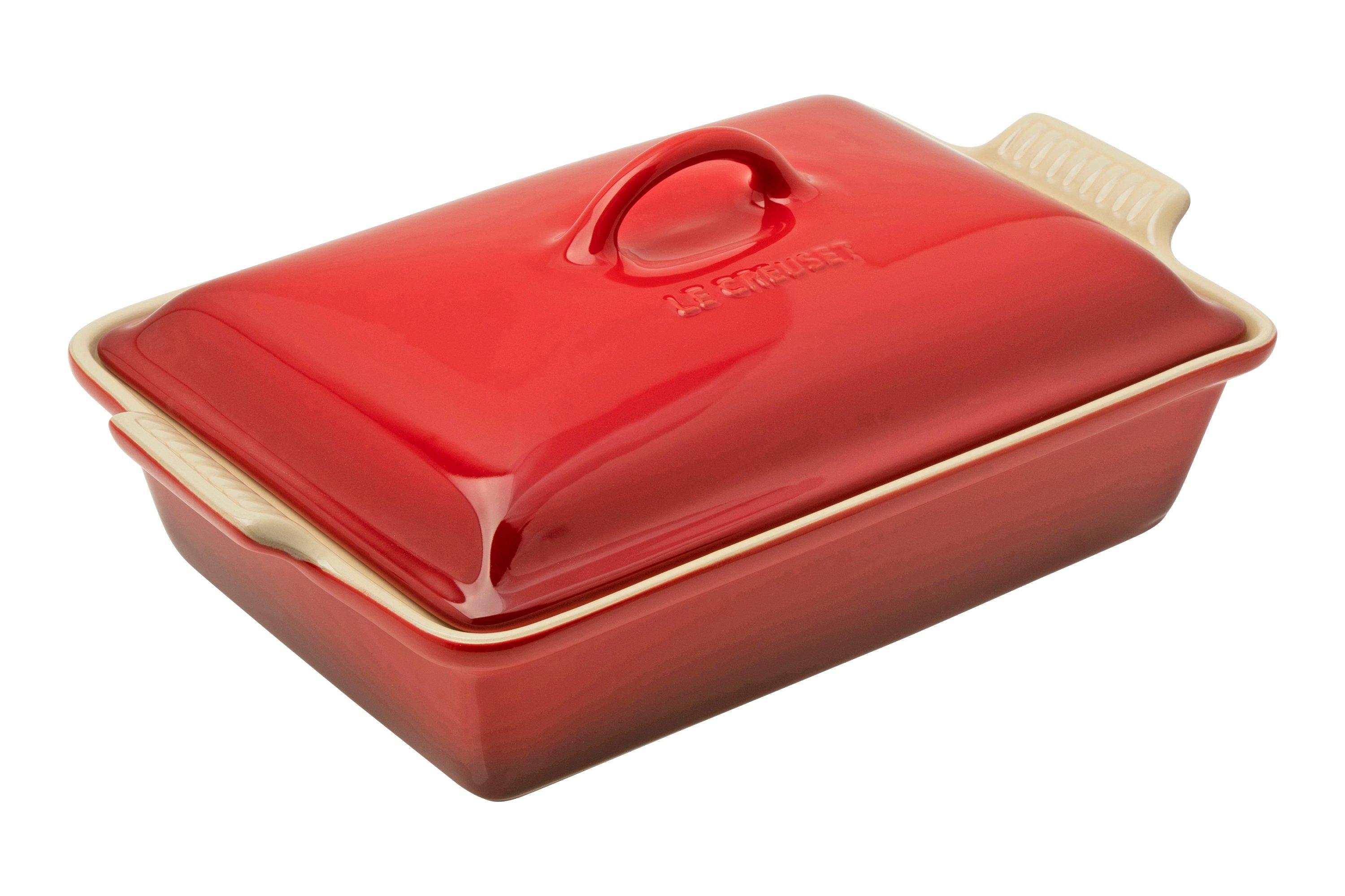 Le Creuset Rectangular Dish w/ Platter Lid (Cherry)