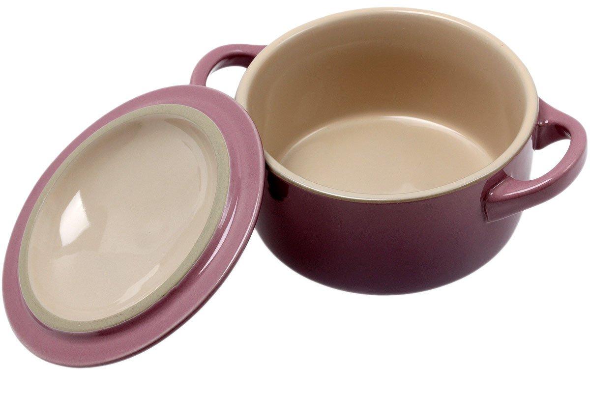 Le Creuset 3 Mini Cocottes 10cm, violet-mauve-rose