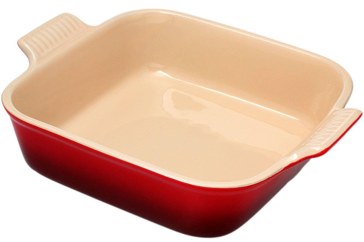 Le Creuset plat à four carré 2,8 L , 31 cm , rouge Achetez à prix avantageux chez