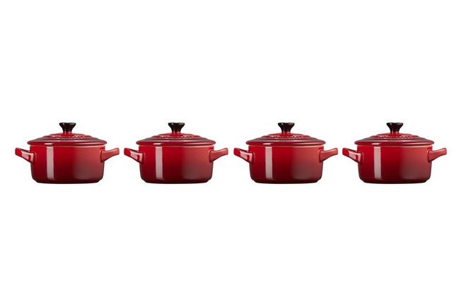 Imagen para Le Creuset Les Céramiques Juego de cocotte mini 10 cm, rojo cereza