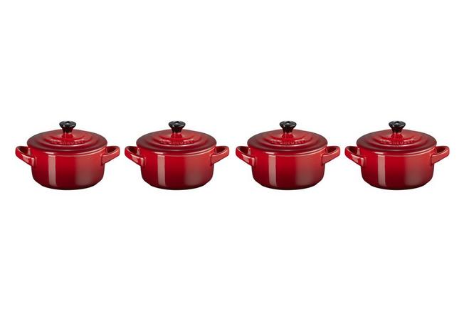 Imagen para Le Creuset Les Céramiques Juego de cocotte mini 10 cm, rojo cereza