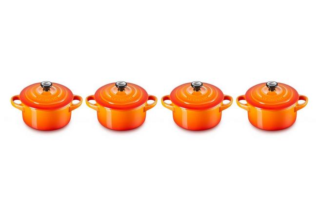 Image pour Le Creuset Les Céramiques set de mini-cocottes 10 cm, rouge-orange