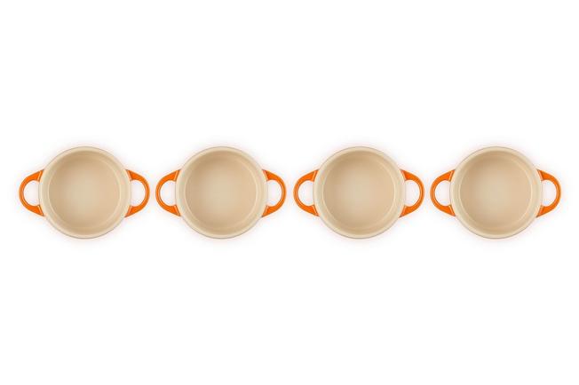 Image pour Le Creuset Les Céramiques set de mini-cocottes 10 cm, rouge-orange
