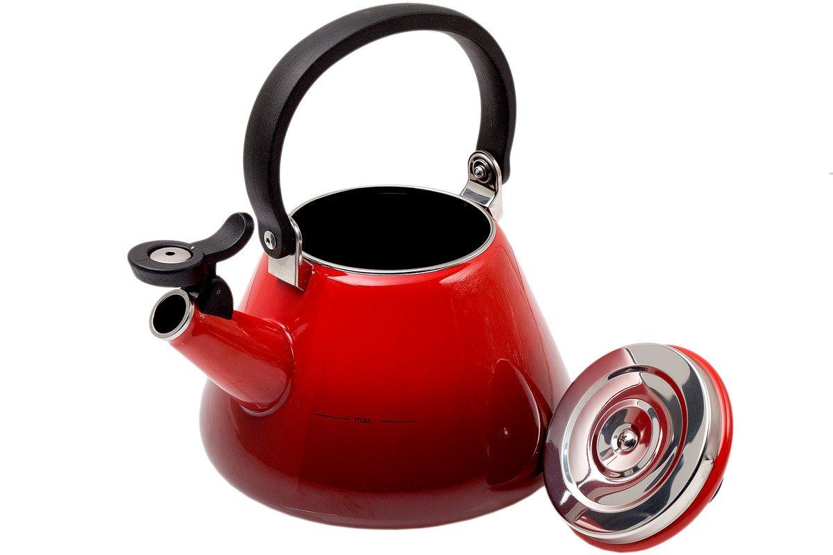 Le Creuset Kone bouilloire 1,6L, rouge cerise  Achetez à prix avantageux  chez knivesandtools.be