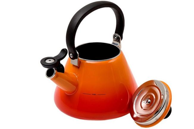 Le Creuset Kone kettle 1.6L, orange-red  Advantageously shopping at