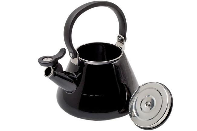 Le Creuset Kone kettle 1.6L, black