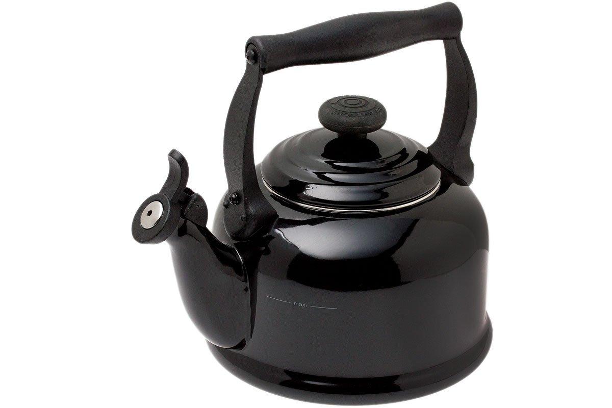 Creuset Tradition teakettle black Advantageously shopping at Knivesandtools.com