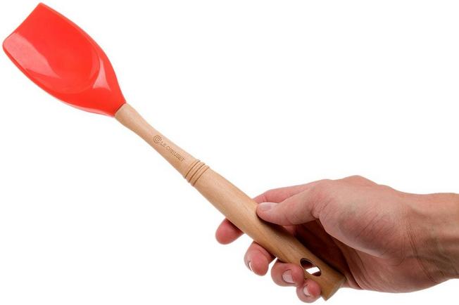 Image for Le Creuset Silicone Pro spoon spatula medium, orange-red