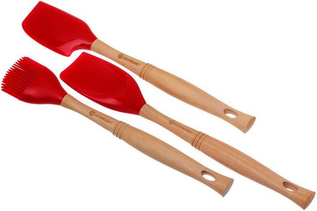 Image for Le Creuset Solicone Pro Set with wooden handle, ch