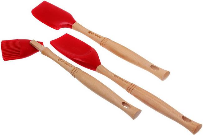 Image for Le Creuset Solicone Pro Set with wooden handle, ch