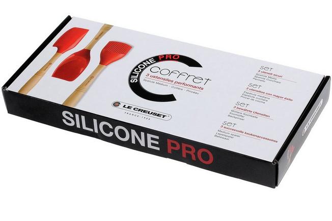 Image for Le Creuset Solicone Pro Set with wooden handle, ch