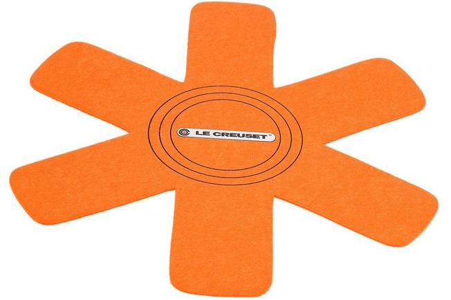 Le Creuset Felt Pan Protectors Set of 3 Orange NEW