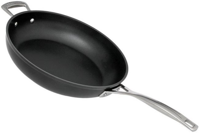 Le Creuset Les Forgées aluminum sauté pan with lid, 30cm