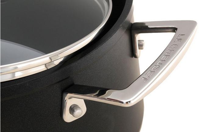 Image for Le Creuset Les Forgées aluminum saucepan with lid, 20cm