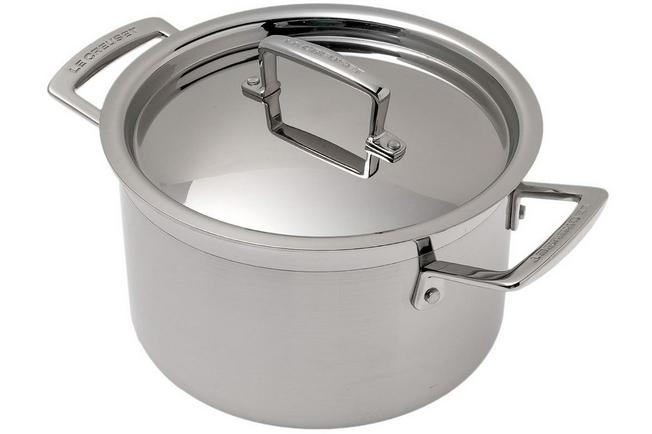 Le Creuset Stainless Steel Stockpot with Lid & Reviews