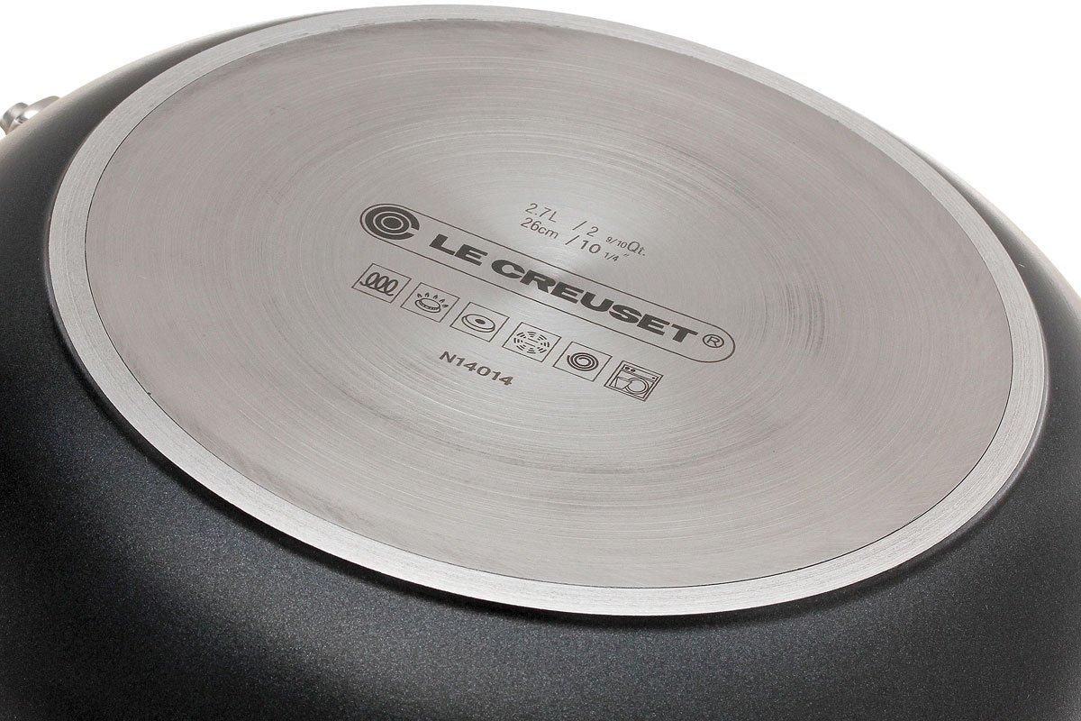 Le Creuset Les Forgées aluminum sauté pan with lid, 30cm