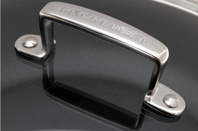 Image for Le Creuset Les Forgées aluminum sauté pan with lid, 28cm