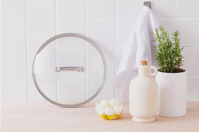 Image for Le Creuset Les Forgées aluminum with a glass lid, 26cm