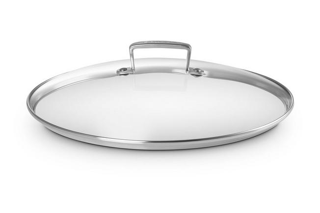 Image for Le Creuset Les Forgées aluminum with a glass lid, 30cm