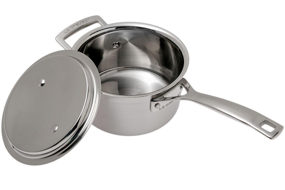 Le Creuset steelpan met deksel, 16 cm, 1,9L Voordelig kopen