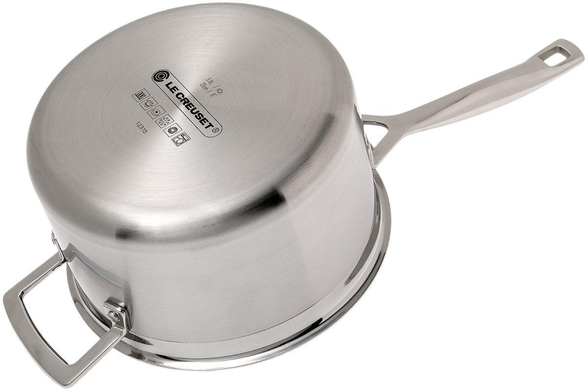 Le Creuset steelpan met deksel, 20 cm, 3,8L Voordelig kopen