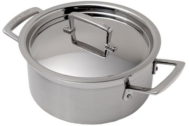 Le Creuset Stainless Steel Set 5 Casseroles