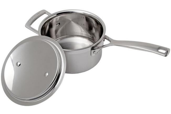 Le Creuset 5 Piece Tri-Ply Stainless Steel Cookware Set, Silver