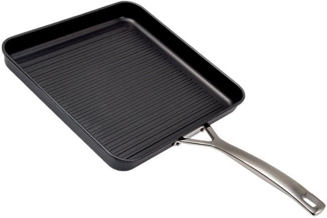 Image for Le Creuset Les Forgées square grill pan 28 cm