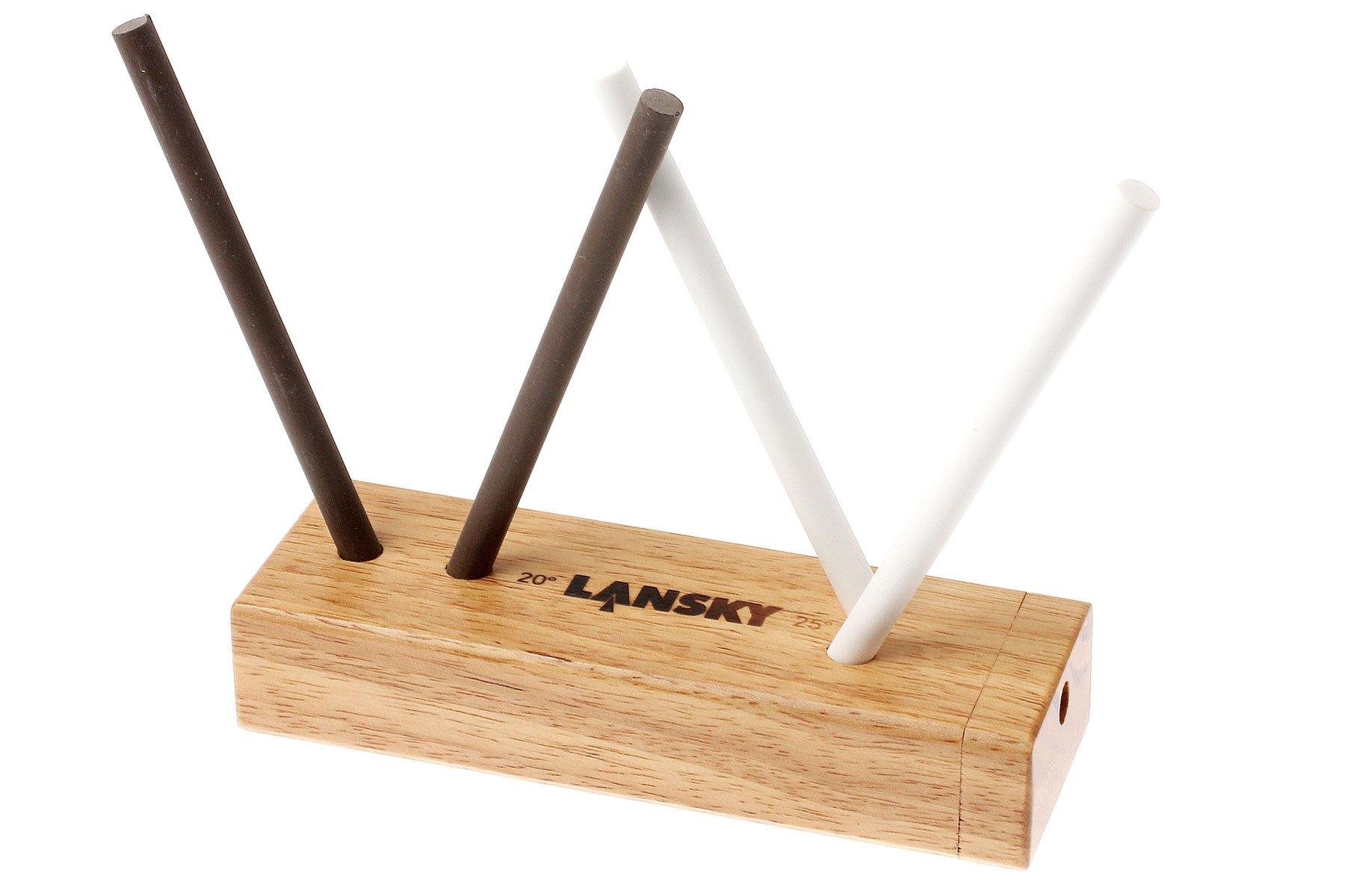 Lansky Deluxe Turn-Box Crock Stick Sharpener (Medium/Fine Grit) LCD5D -  Blade HQ