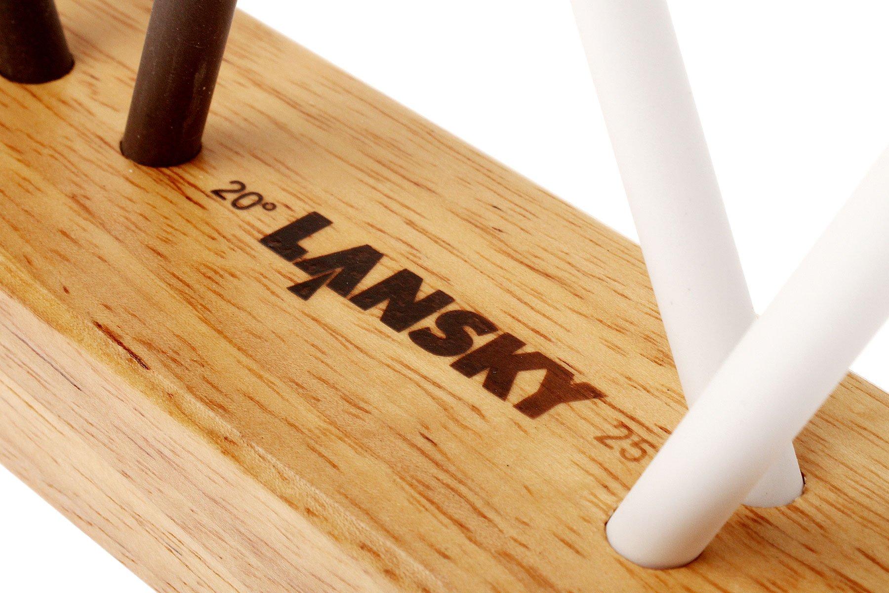 Lansky Sharpeners Deluxe Turnbox Crock Stick Sharpener, 2 Medium/2 Fine Rod  