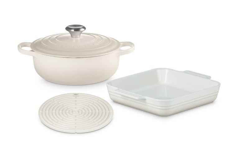Le Creuset Coppia presine Adattabile Resistente al Calore fino a 250° C, Silicone, Set di 2, Nectar, 42813006720000