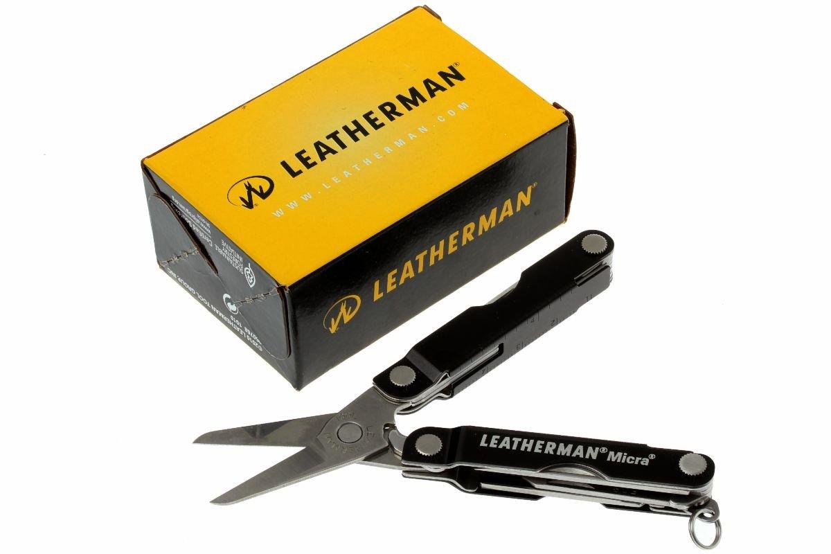 LEATHERMAN×はもみんコラボ MICRA ブラック 爪やすり マルチツール ピンセット 爪クリーナー 〜マイクラ 定規 ステーショナリー  軽アウトドア ケアツール ハサミ ドライバー レザーマン 栓抜き H21-08 文具 文房具