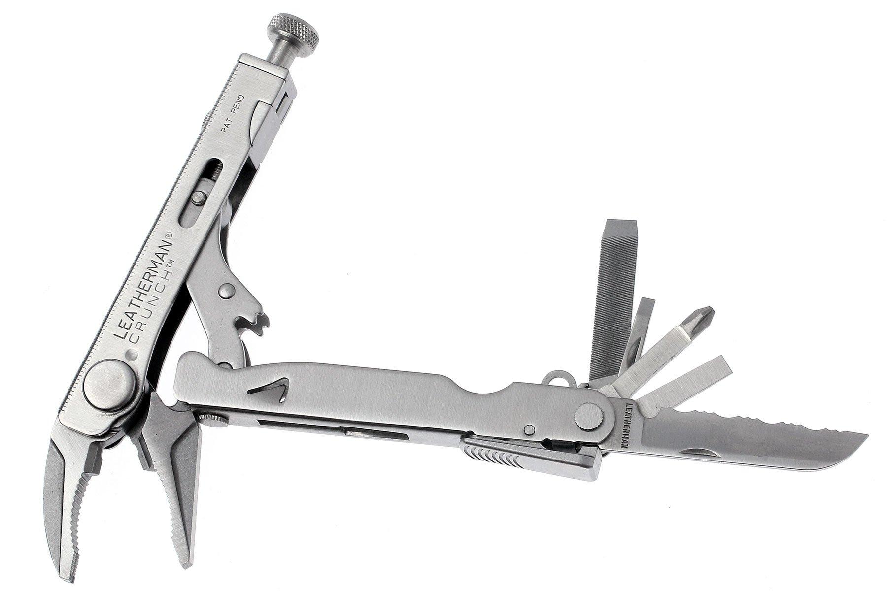  Multiherramienta Leatherman Crunch, acero inoxidable :  Herramientas y Mejoras del Hogar