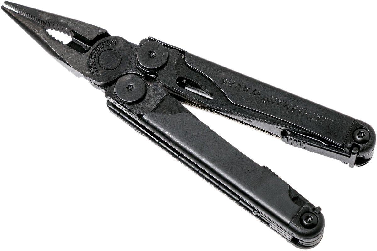 Leatherman Wave Black multitool, MOLLE-sheath | Advantageously shopping ...