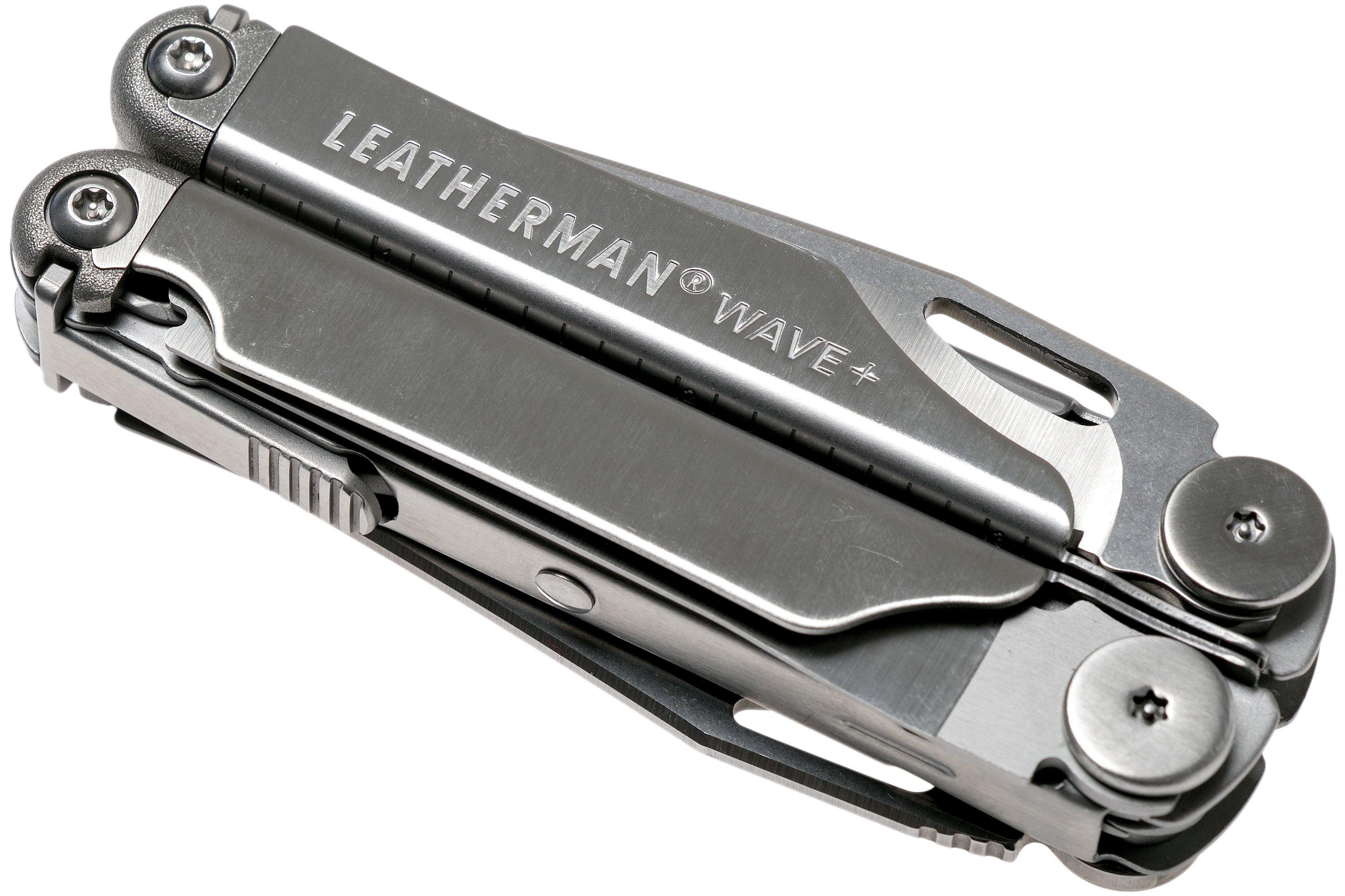 Leatherman Wave Plus Multi-Tool – Hochwertiges Multifunktionswerkzeug mit  18 praktischen Tools – Ideal für den Outdoor- und Camping-Bereich – Schwarz