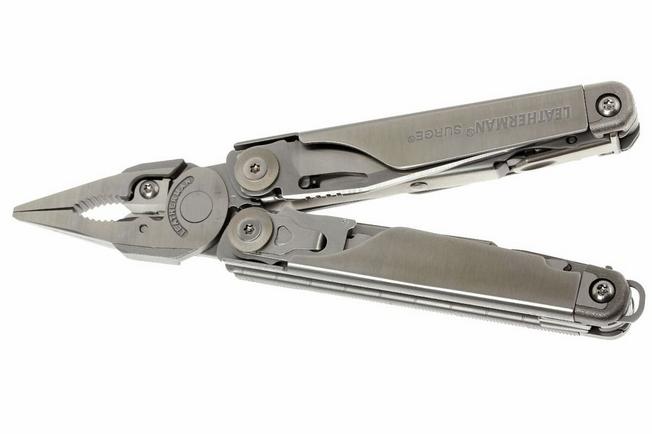 Leatherman Surge Stainless Steel Full Size Multitool | Closed Length: 11.5  cm | 21 In 1 Functional Tools with Nylon Sheath | Weight: 335 g | 25 years