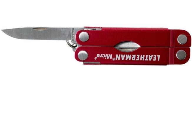 Leatherman Stainless Steel Micra Multi-Tool, Red (Leatherman 64330101K)