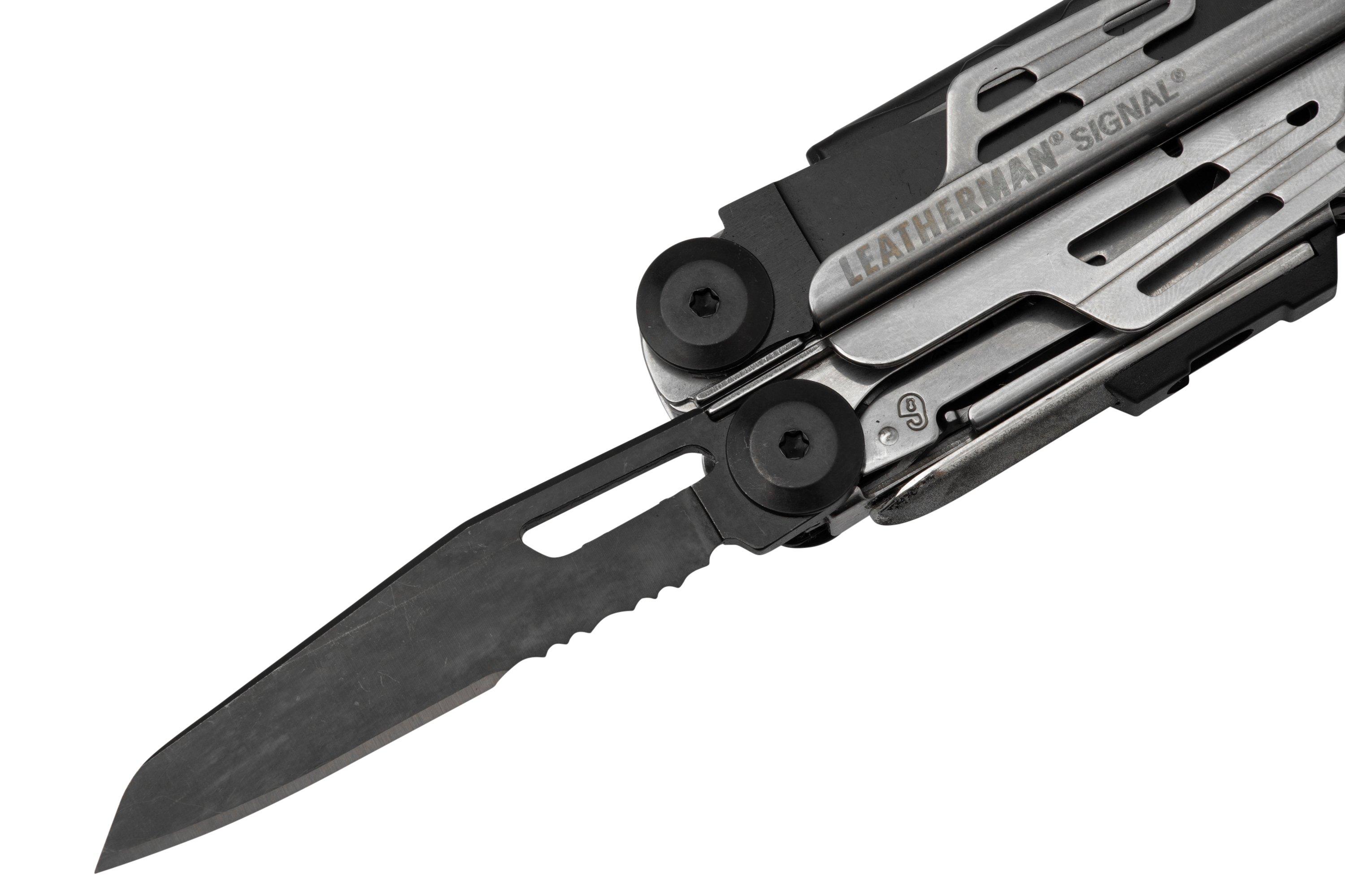 Leatherman Signal Black & Silver survival multitool, nylon sheath, Limited Edition