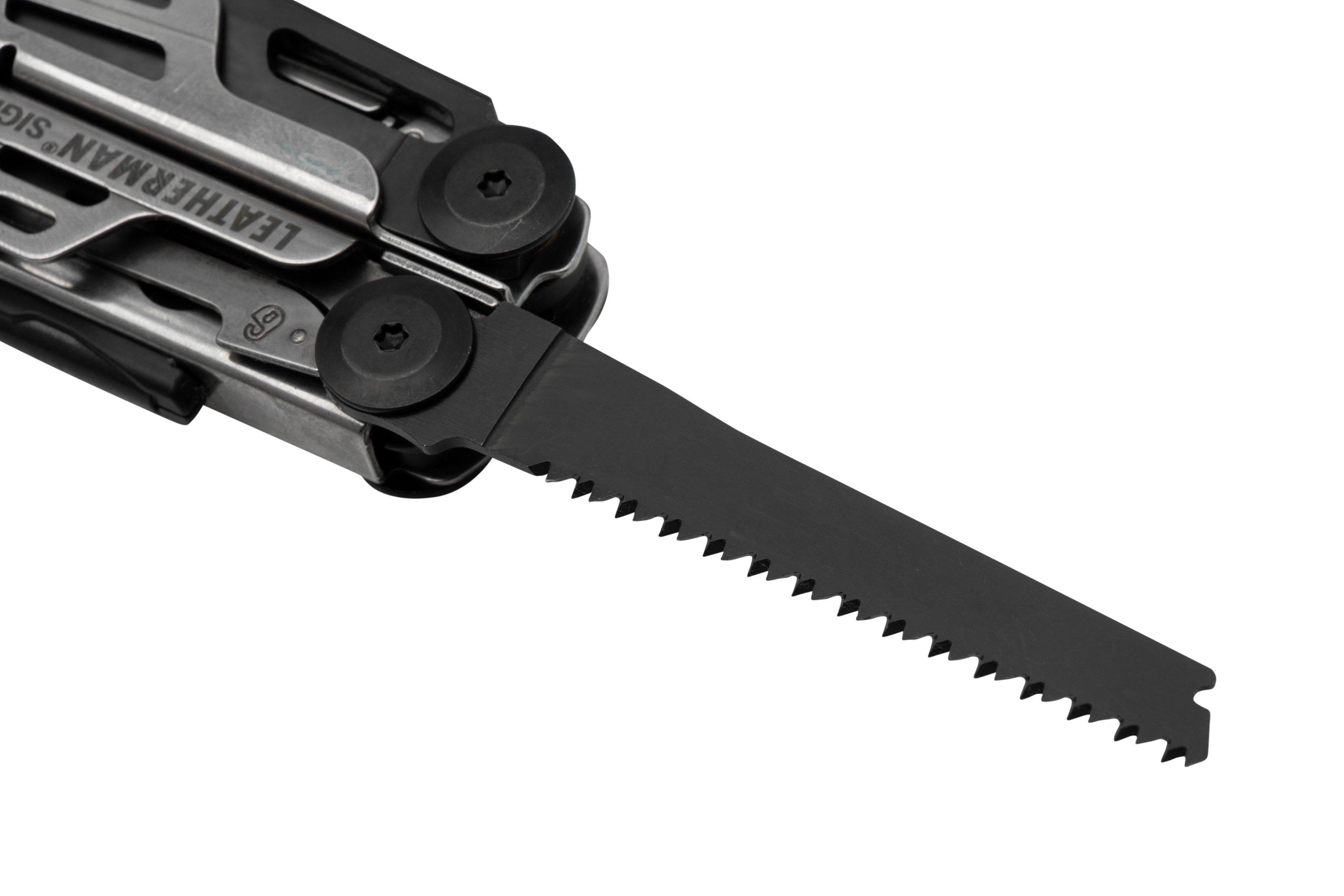 Leatherman Signal Black & Silver survival multitool, nylon sheath